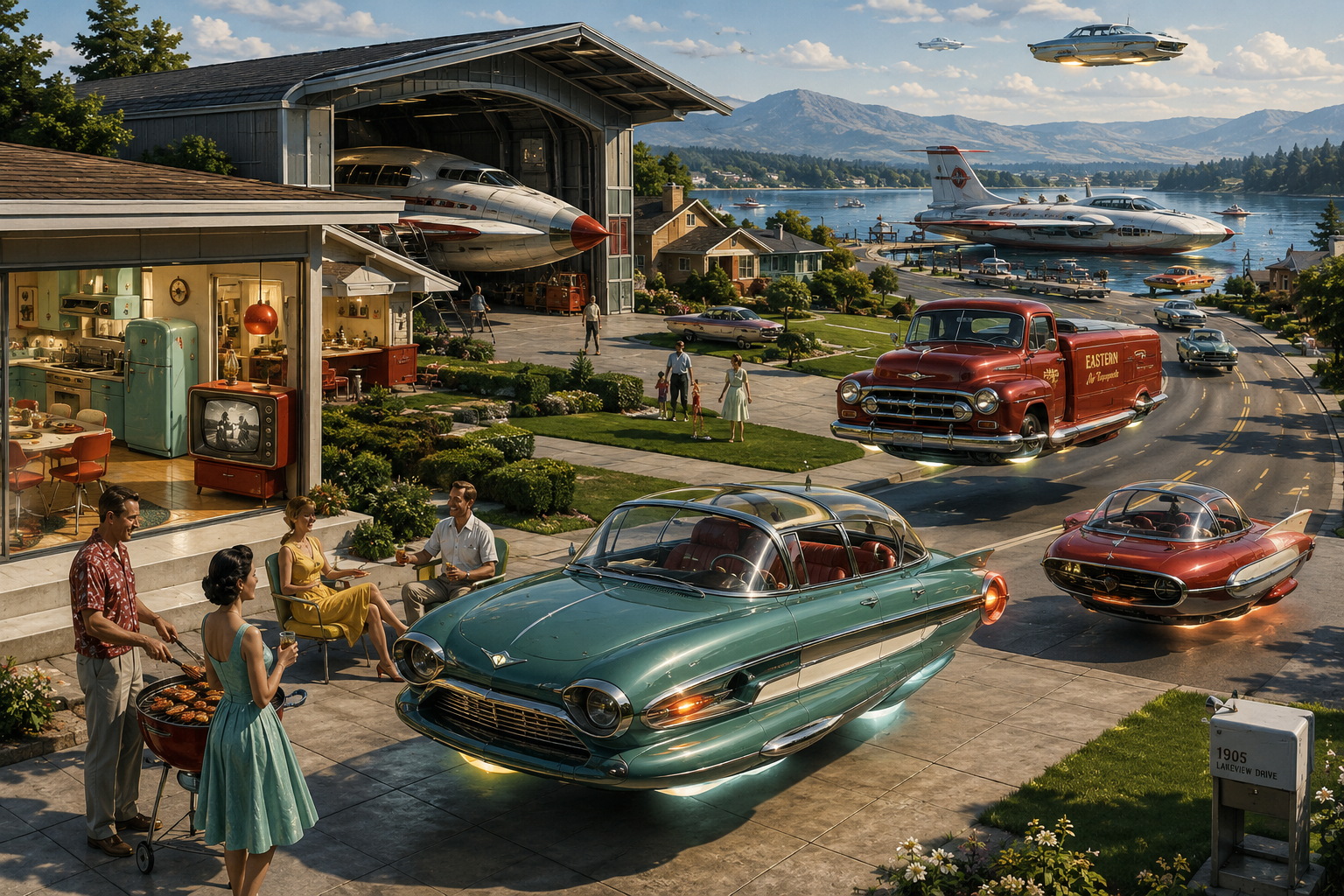 Project Orion - Retro-futuristic suburb